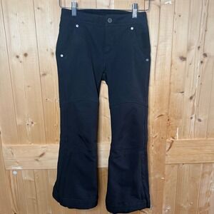 Obermeyer Black Ski Pants Girls Size 8 Small Insulated Waterproof